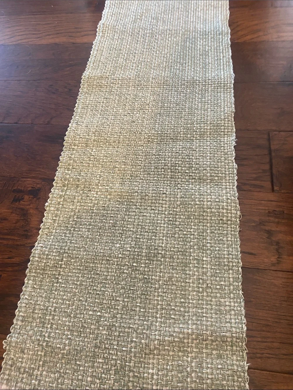 Light grey table Runner food network